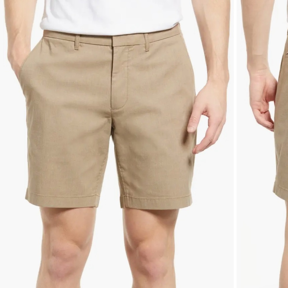 Nordstrom - Men’s Coolmax Stretch Tech Smart - Slim Fit - Chino Shorts -  32